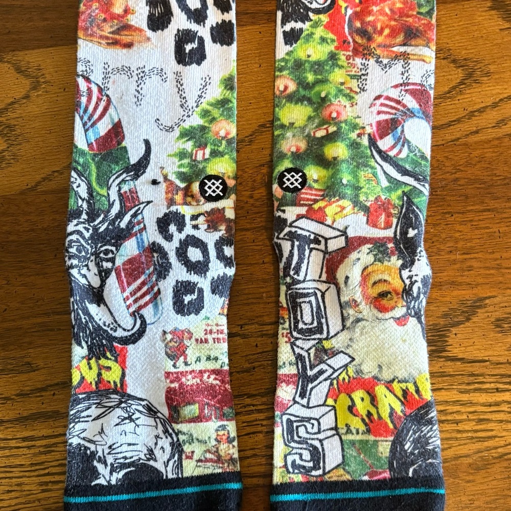 Stance Men's Artistic Graphic Socks - White, Black, Multicolor - Picture 4 of 5